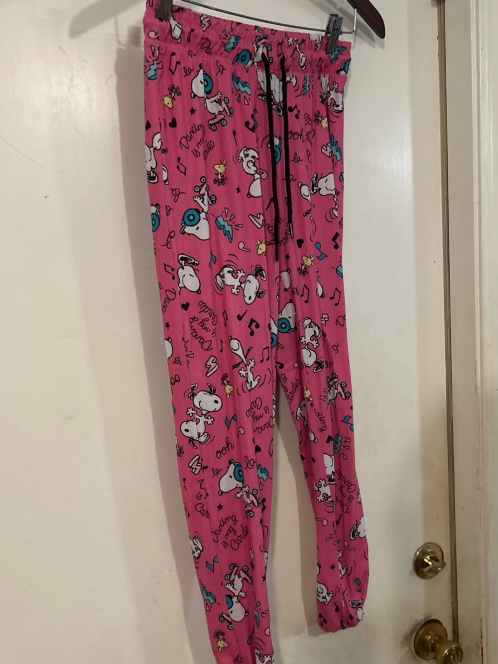 Kids Pink Character Pajama Pants - Snoopy Print